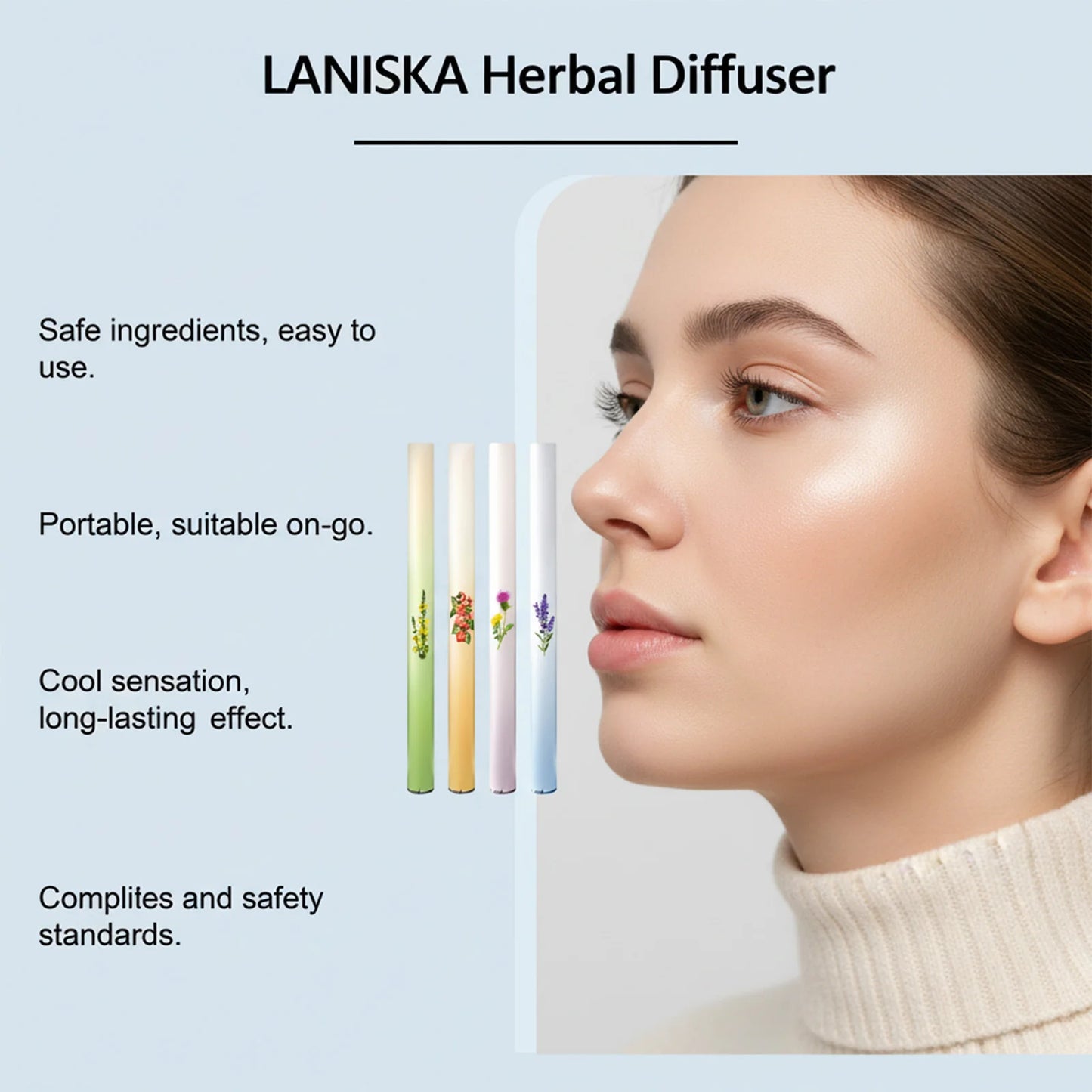 Herbal Lung Purifier Breath Refresh Stick 4pcs | Nasal Relief