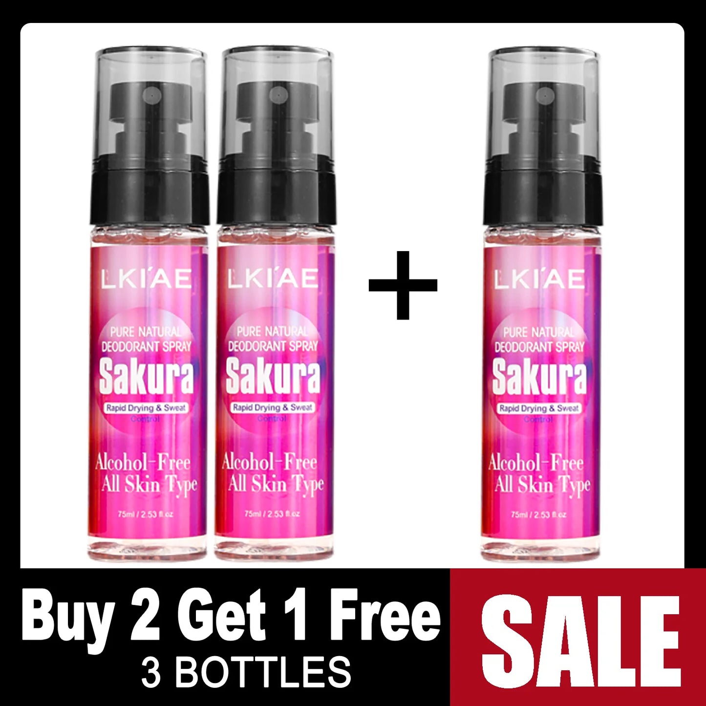 Natural Deodorant Spray | Jasmine & Sakura Body Mist 75ml