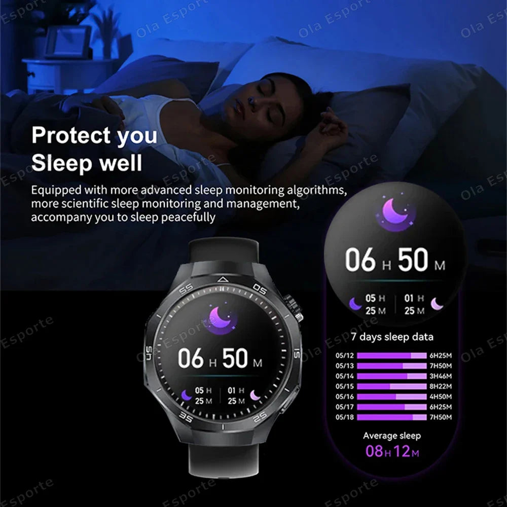 Ola Esporte Men's Smartwatch – Bluetooth Call, ECG & AMOLED