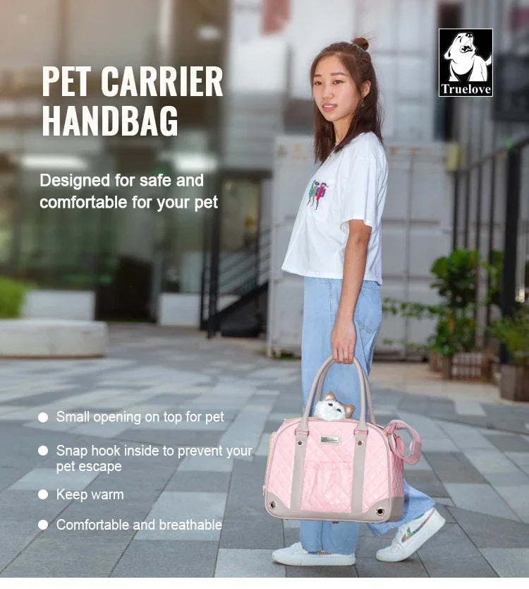 Truelove Fashion Pet Carrier Handbag Out of Portable Bag Space Cabin Hug Cat Dog Artifacts Out Bag Backpack Pet Box Cage TLX6971 Peaceful Pleasures Health and Wellness