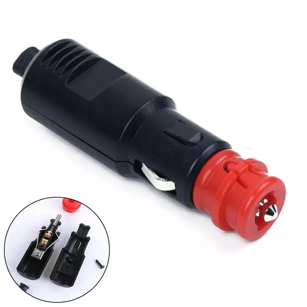 High quality Car cigarette Lighter Socket Male Plug Adapter Power Connection 12-24V With Fuse 8A Peaceful Pleasures Health and Wellness