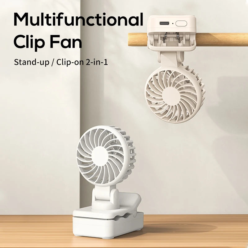 HOMEFISH Multifunctional Sunshade Umbrella Clip Fan USB Rechargeable Portable Mini Cooling Fan for Outdoor Live Streaming Travel Peaceful Pleasures Health and Wellness