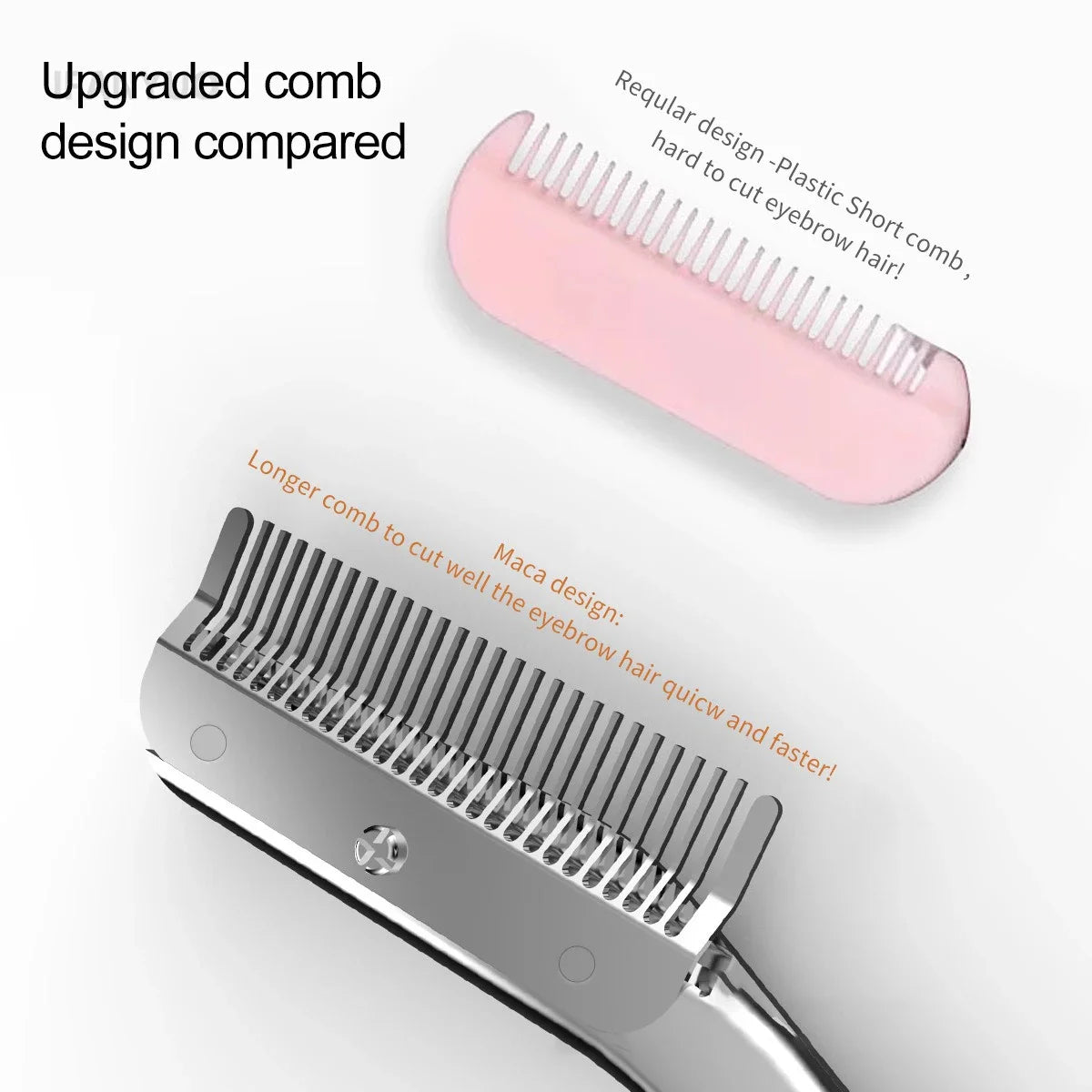 High Quality Stainless Steel Eyebrow Trimmer with Comb Brush Precision Hair Removal Shaver Scissors Eyebrows Shaping Makeup Tool Peaceful Pleasures Health and Wellness