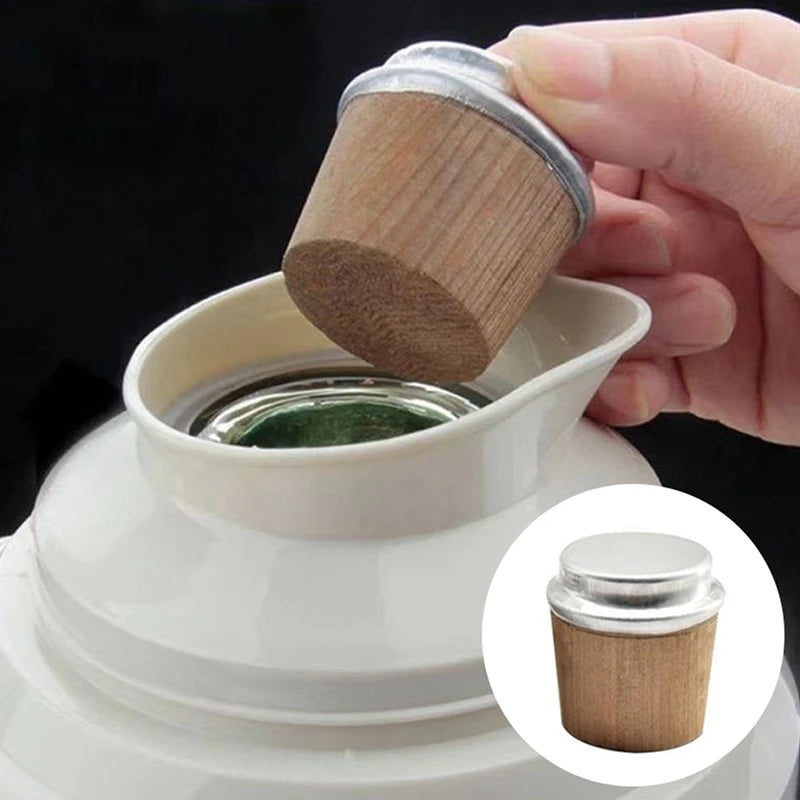 2-Pack Wood Cork Stopper Plugs for Thermos & Vacuum Flask