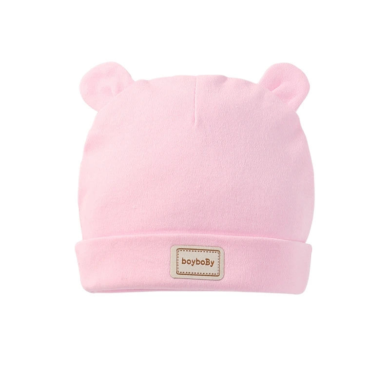 Soft Cotton Newborn Baby Beanie Hat | Boys & Girls 0-12 Months
