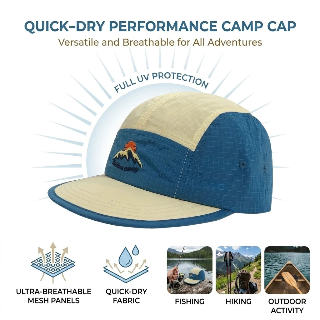Women Quick Dry Fishing Hat Wide Brim Sun Protect Outdoor Hiking Cap Peaceful Pleasures Health and Wellness
