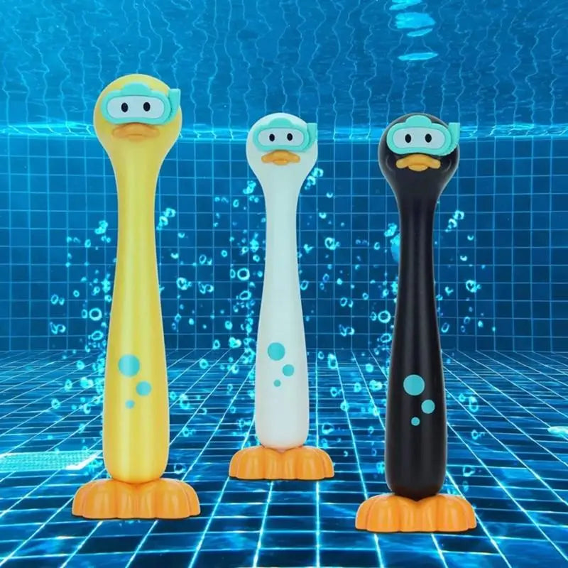 Duck Dive Rings & Rods – 3-Pack Kids Pool Diving Toy Set