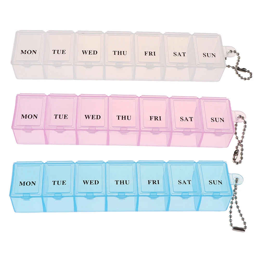 Weekly Pill Organizer, Large 7 Day Pill Box, Daily Vitamin Case Medicine Box,Pill Containers for Medicine Supplements Fish Oil Peaceful Pleasures Health and Wellness
