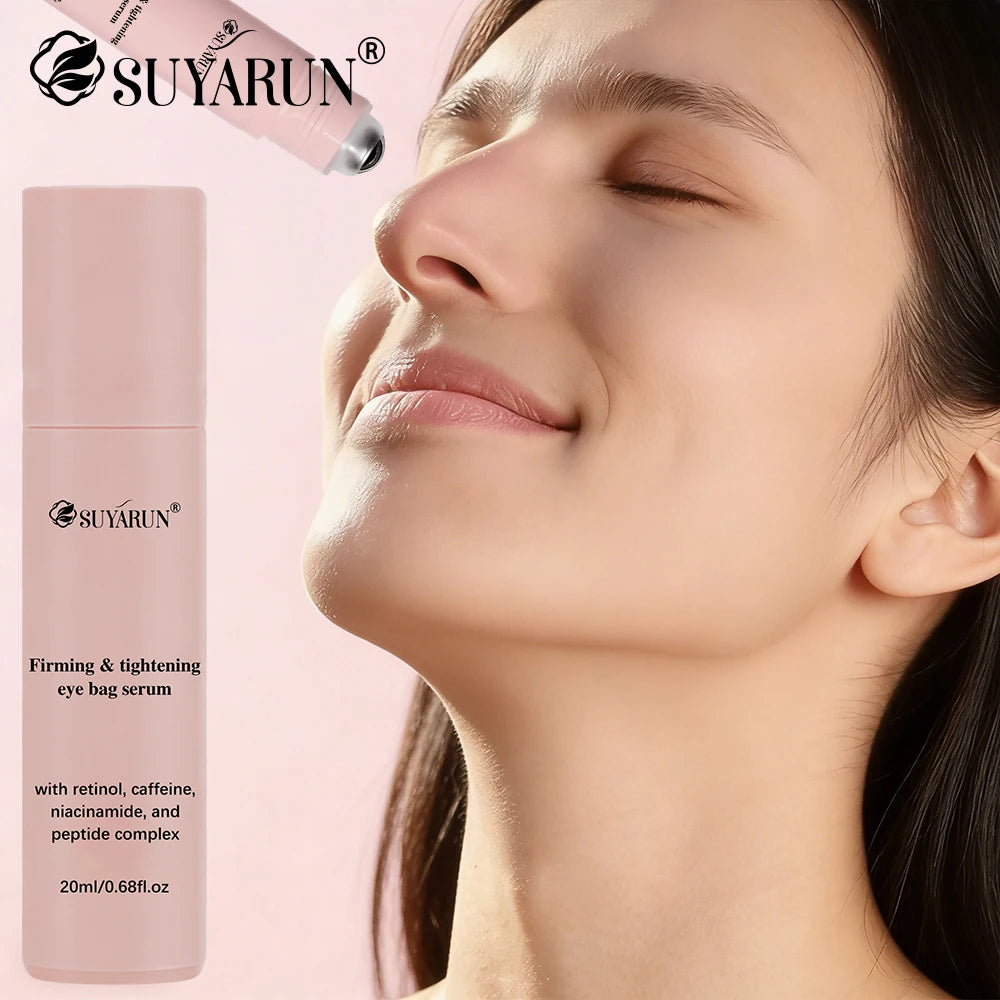 SUYARUN Eye Roller Essence 24-Hour Hydration & Moisture Lock With Collagen, Caffeine + Botanical Extracts Firms Sagging Eye Bags Peaceful Pleasures Health and Wellness