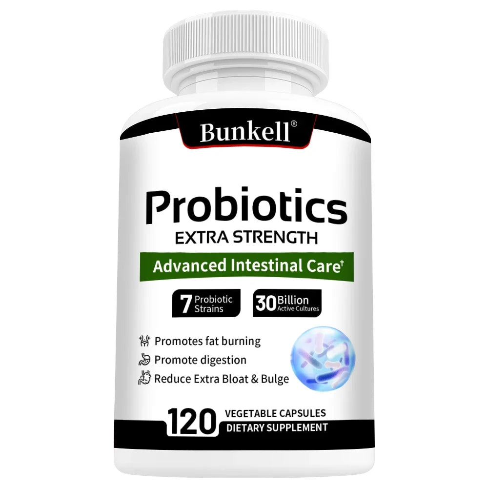 Probiotic Supplement for Gut Health and Fat Metabolism Peaceful Pleasures Health and Wellness 120 count-1 bottle