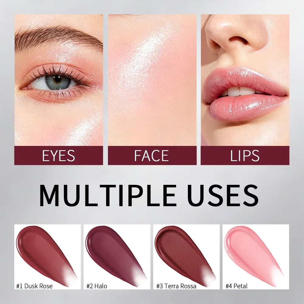Magnetic Lip & Cheek Cream – 4 Colors, Glow Matte Balm