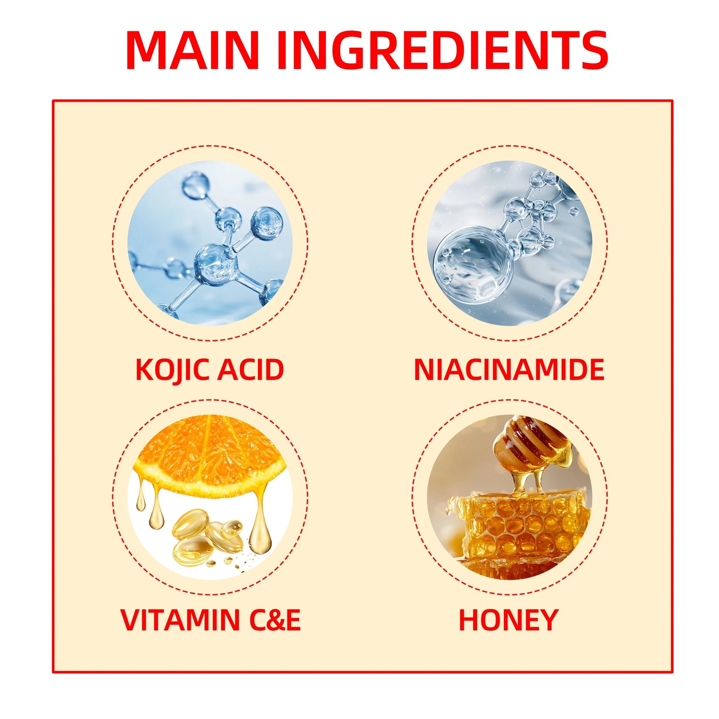 Kojic Acid & Niacinamide Brightening Serum – Vitamins C&E