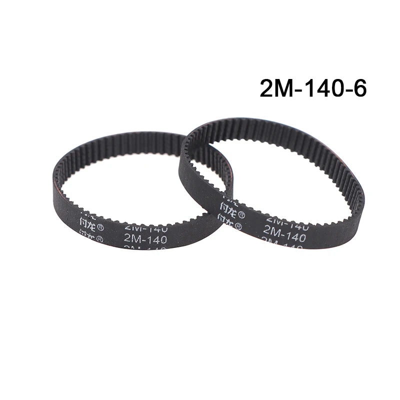 2GT Rubber Timing Drive Belt 140–180mm 6mm | Vacuum Cleaner Belt