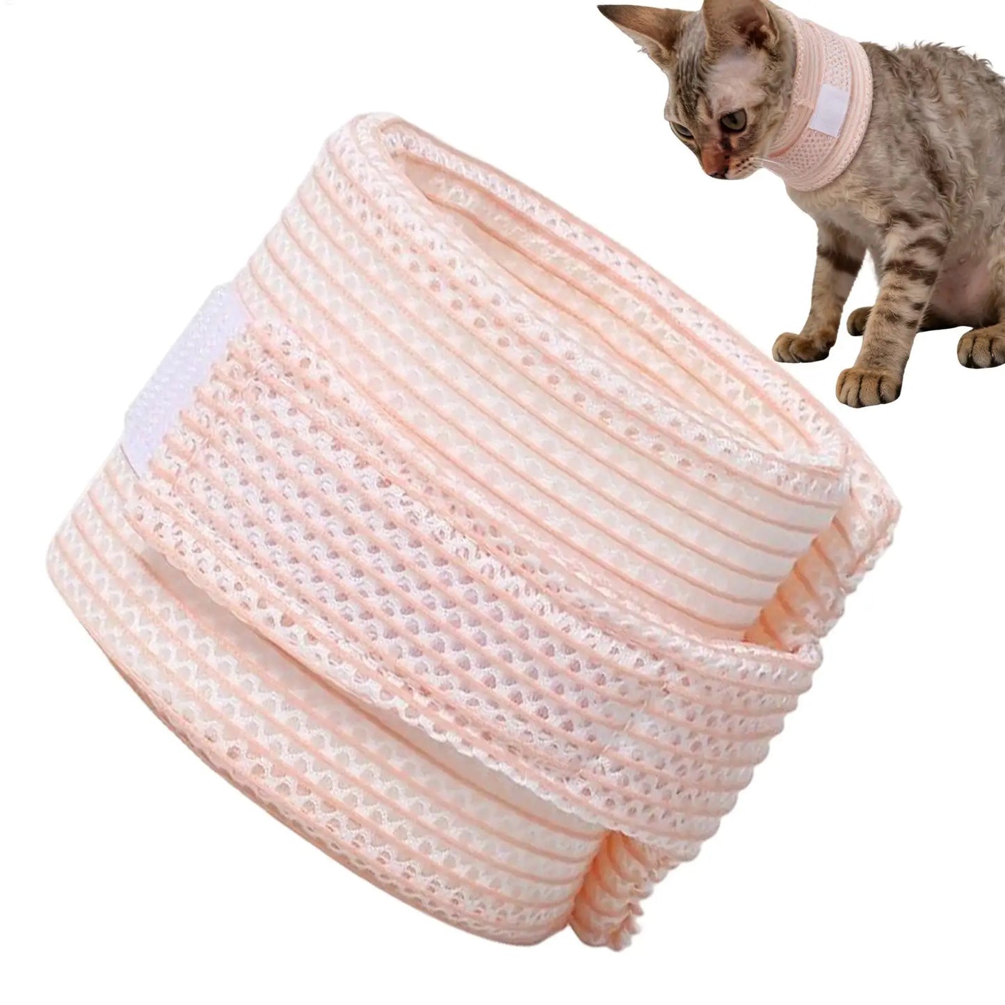 Dog Cat Neck Brace Cover Breathable Comfortable Anti-Scratch Pet Neck Protective Collar Adjustable Soft Cushion Cervical Cone Peaceful Pleasures Health and Wellness
