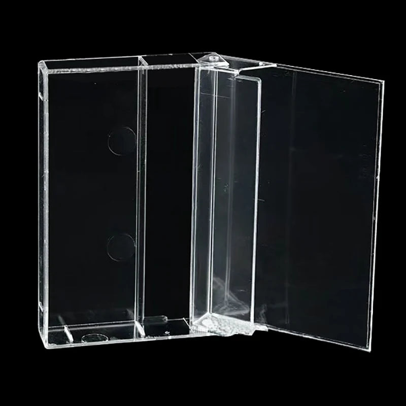 Transparent Cassette Tape Storage Box | Dustproof ABS Case