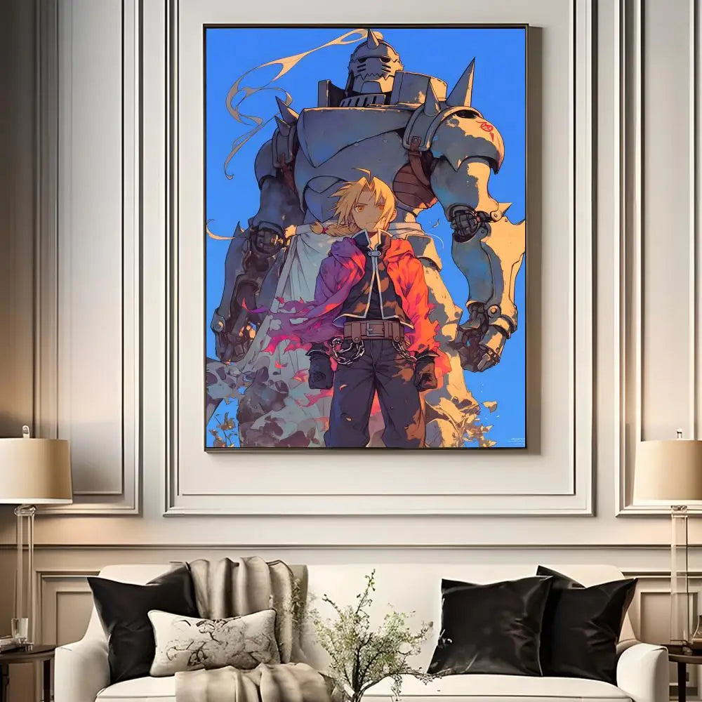 Fullmetal Alchemist Anime Poster – A4 HD Wall Art Print