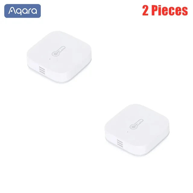 Aqara Temperature Humidity Sensor Zigbee Smart Air Pressure Humidity Sensor Environment Smart Control for Xiaomi Mi Hom Homekit Peaceful Pleasures Health and Wellness Aqara Sensor 2 Pcs China Mainland