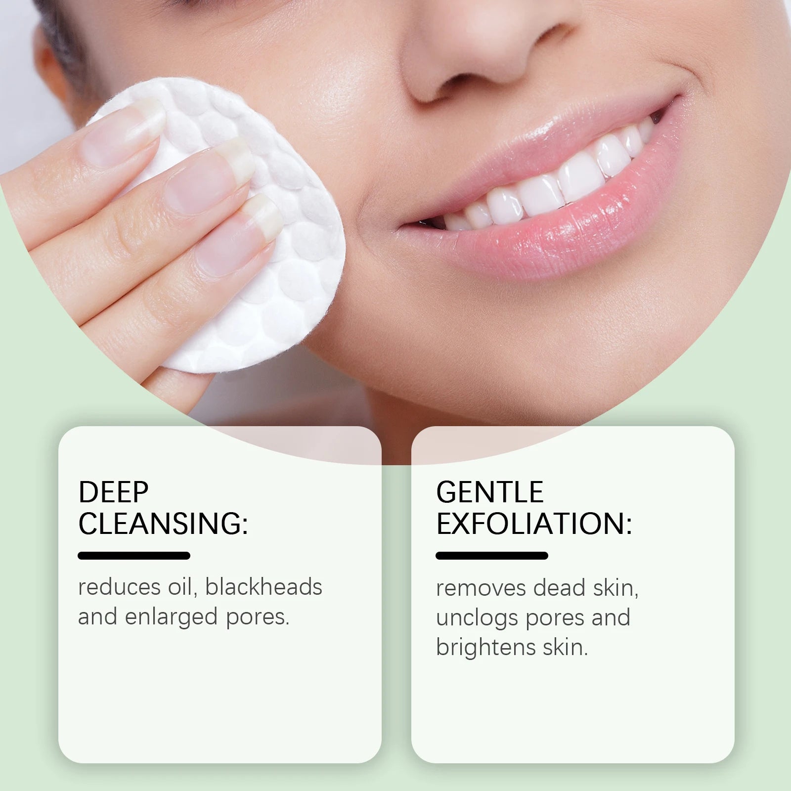 Salicylic Acid Cleaning Pads Reduce Pores Dirt Exfoliate Remove Dead Skin Gentle Oil Control Soothing Facial Care Cotton Pads Peaceful Pleasures Health and Wellness