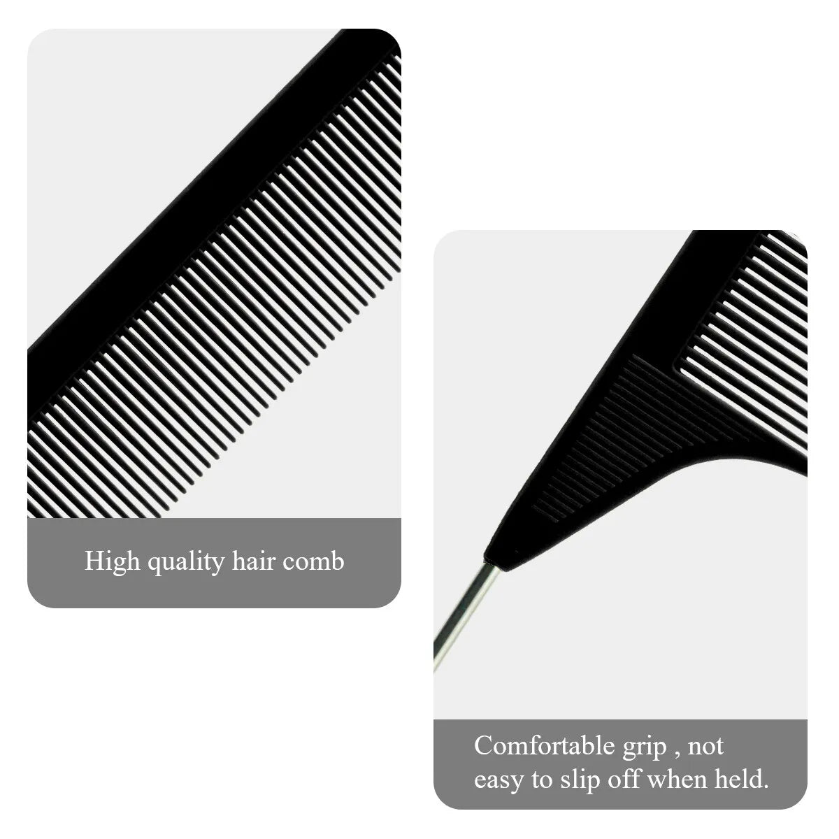 4-Piece Pointy Tail Comb Set – Anti-Static Hair Styling Tools