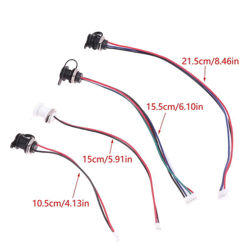 USB-C 2/4/5Pin High Current Charging Socket With PH2.0 Nut Snap Lock Plate USB Type-C Female Waterproof Female Connector Jack Peaceful Pleasures Health and Wellness