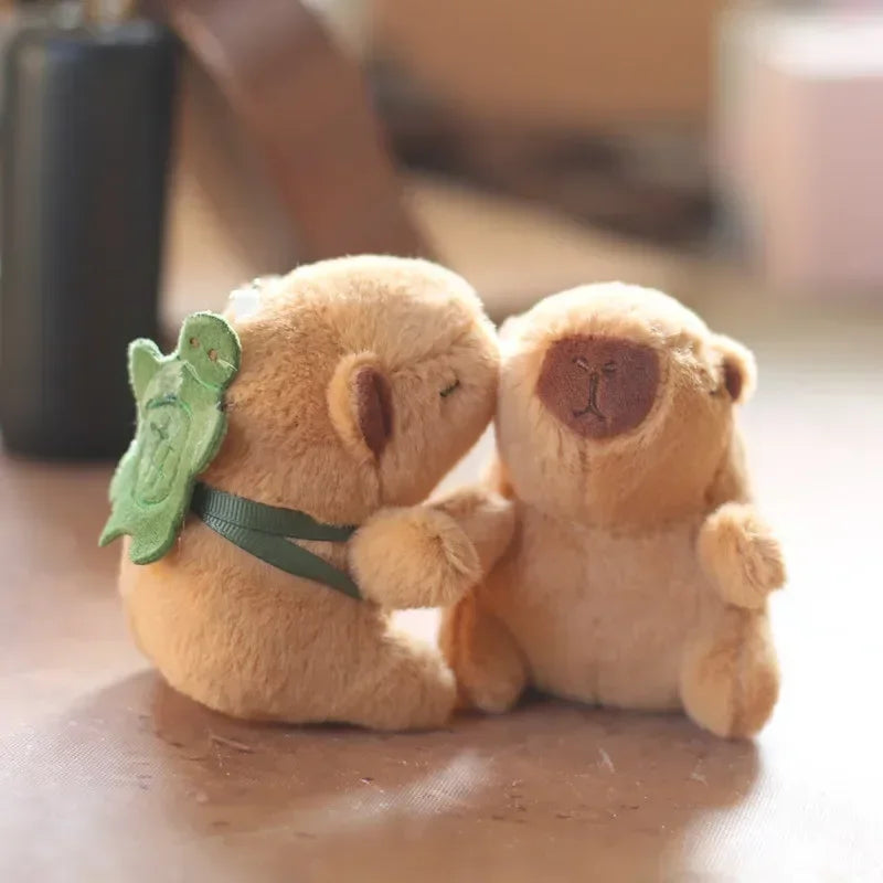 Cartoon Capybara Plush Keychain, Bag & Desk Pendant Ornament