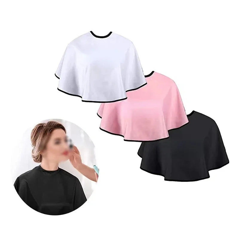 Hair Dye Tools Short Square Black Waterproof Hairdressing Salon Barber Hair Cutting Cape Cloth Wrap Hairdressing Cape Barber Peaceful Pleasures Health and Wellness