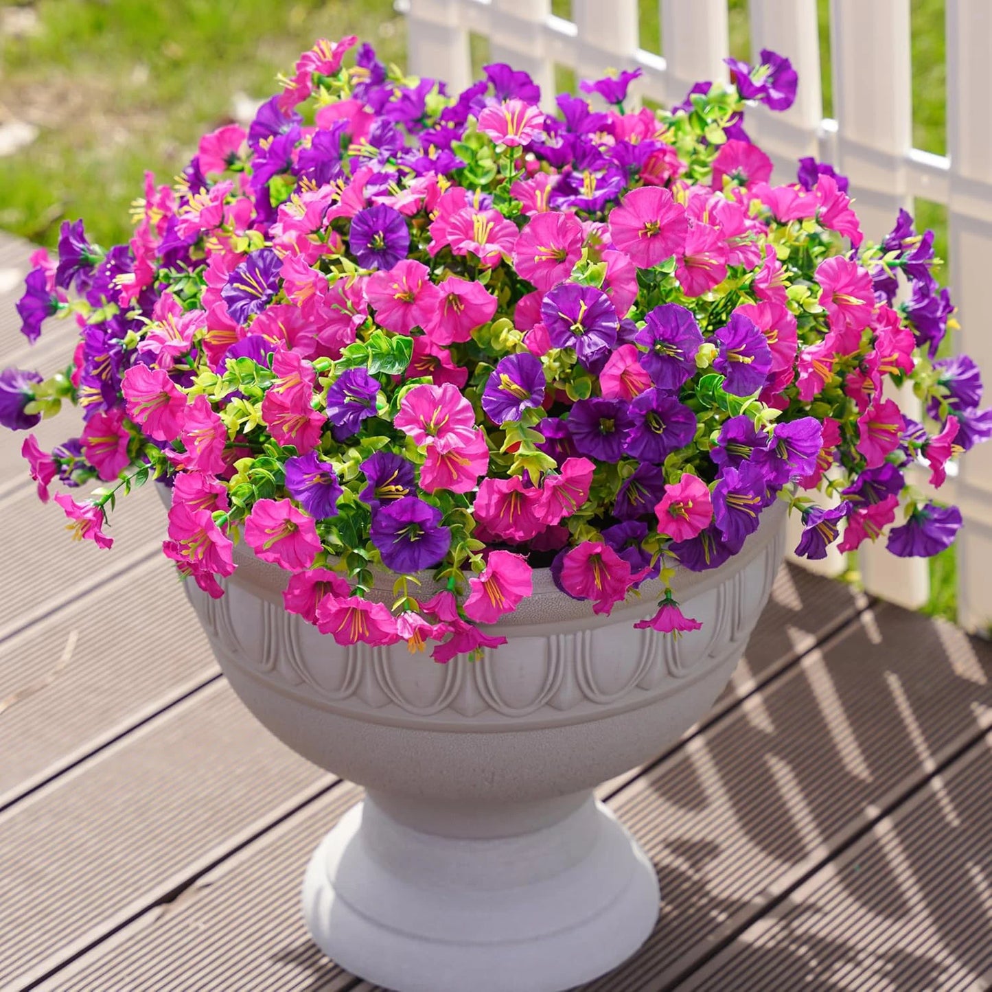 Silk Hydrangea Rose Artificial Flower String 75cm – Home Décor