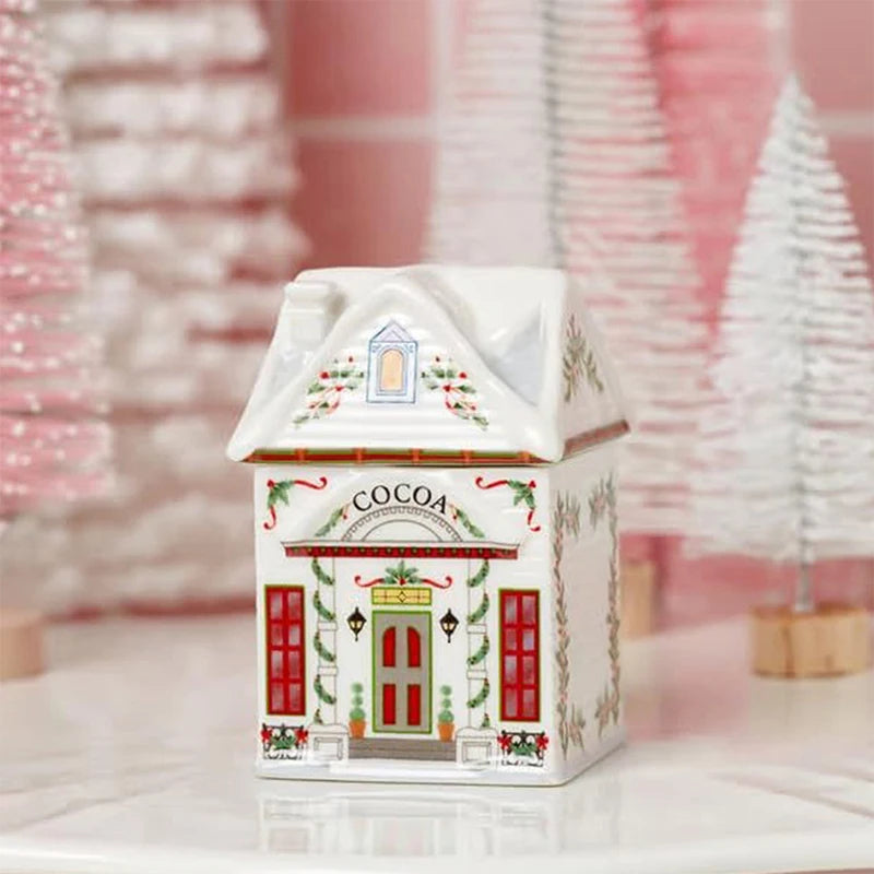 Mini Christmas Gingerbread House Spice Jar Set | Holiday Decor