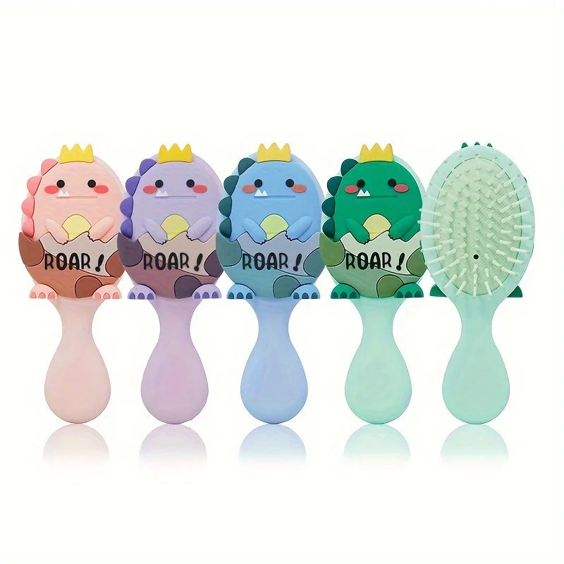 Dinosaur Mini Detangling Brush – Air Cushion Scalp Massager