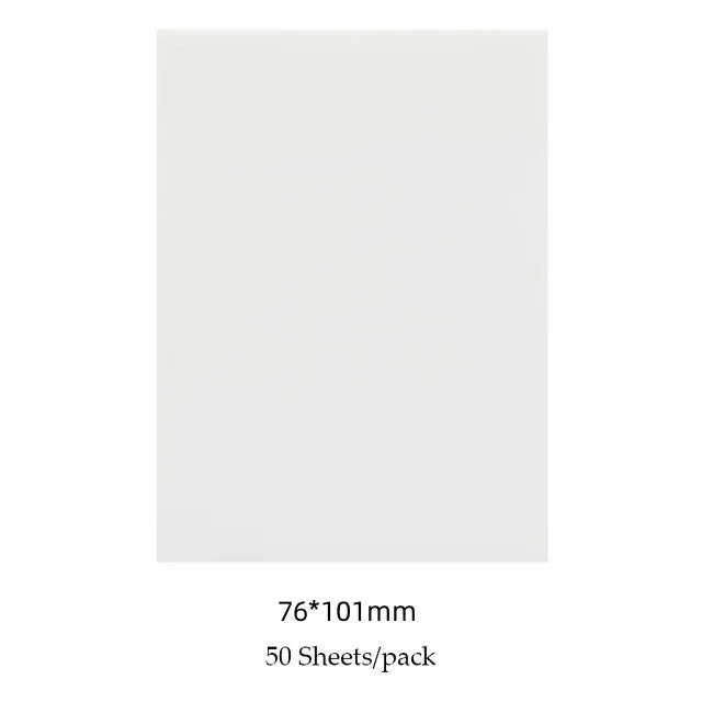 50-Sheet Transparent Waterproof PET Sticky Notes Memo Pad