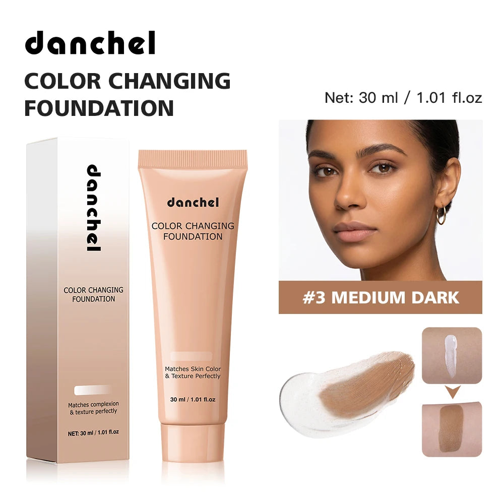 Color Changing Foundation Nourish Repair Skin Deep Hydration Brighten Even Tone Natural Matte Makeup Effect Concealer Foundation Peaceful Pleasures Health and Wellness Medium Dark