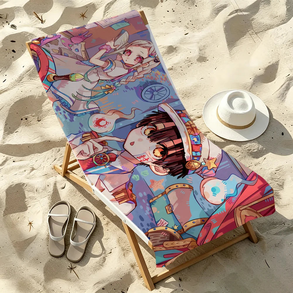 Hanako-Kun Anime Quick-Dry Beach Towel | Soft, Absorbent, 11 Sizes Anime Beach Towel Peaceful Pleasures Health and Wellness