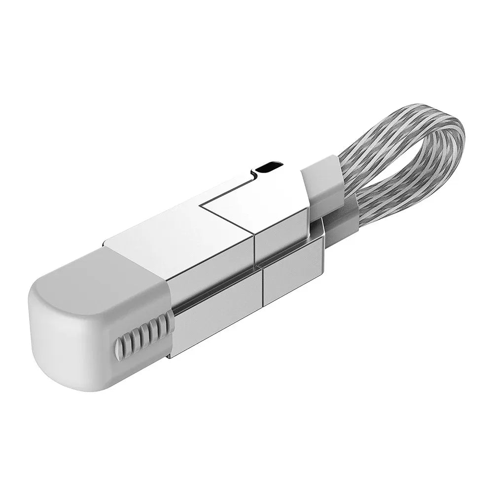 4-in-1 Keychain Charging Cable 60W USB-C | iPhone & Android