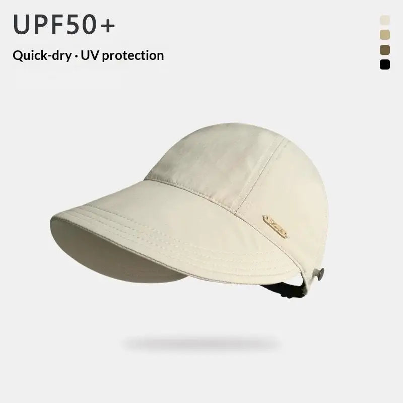Women's Wide Brim Fisherman Hat – UV Blocking Summer Sun Hat