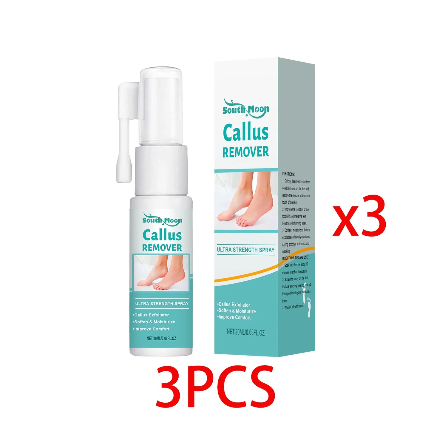South Moon Foot Peeling Spray | Exfoliate & Soften Feet 20ml