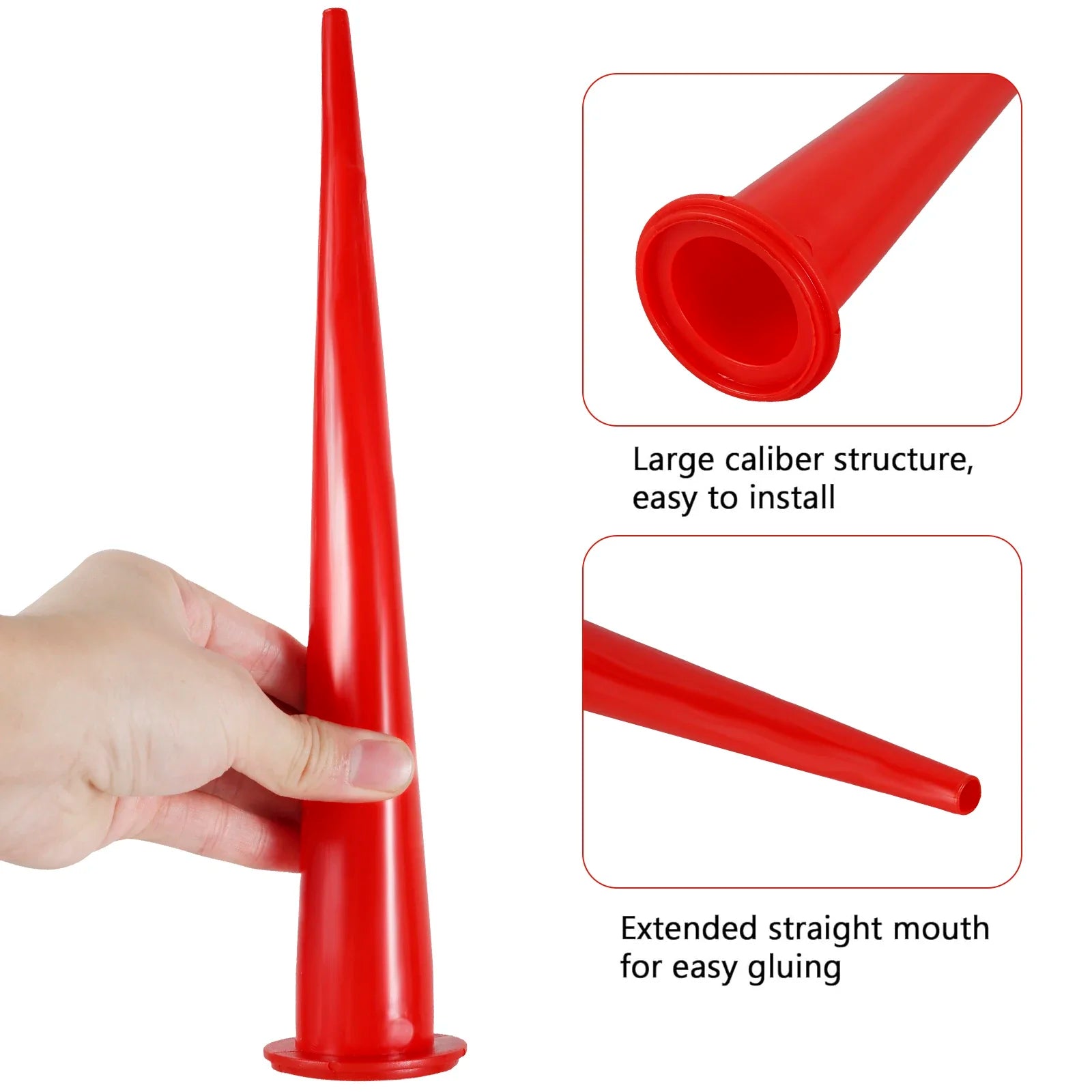 Caulking Nozzle Plastic Caulk Nozzle Applicator Sausage Caulking Extension Tool Curved Caulking Nozzle Long Caulking Nozzle Peaceful Pleasures Health and Wellness