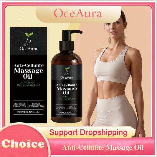 Collagen Anti-Cellulite Massage Oil Abdomen Thigh Firming Nourishing Dry Skin Glowing Soothing Revitalizing Tightening Body Oil Peaceful Pleasures Health and Wellness