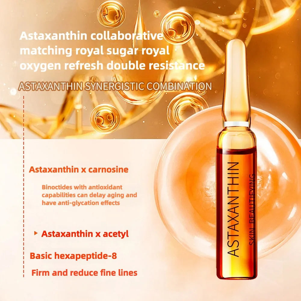 Astaxanthin Collagen Anti-Aging Face Serum Set – 28 Ampoules Peaceful Pleasures Health and Wellness