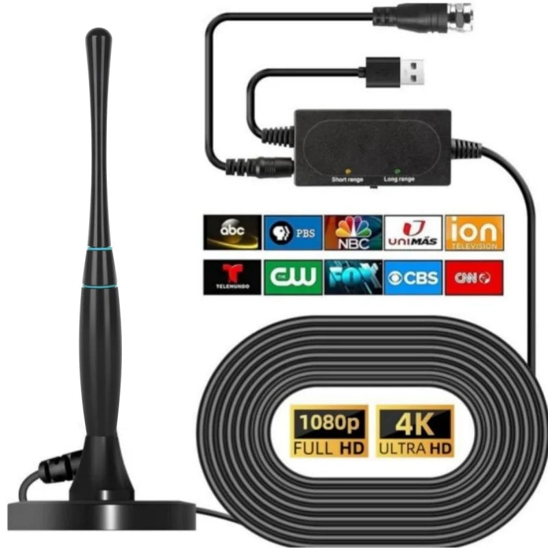 Indoor/Outdoor HDTV Antenna – ATSC DVB-T2 Digital TV Antenna