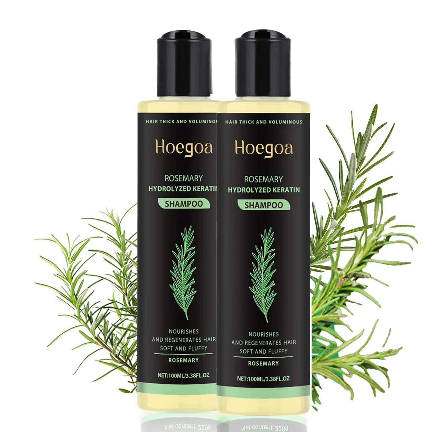 Natural Rosemary Hair Shampoo 100ML Reduce Hair Loss Clean Dandruff Nourish Moisturize Scalp Hair Care Product Peaceful Pleasures Health and Wellness Default Title