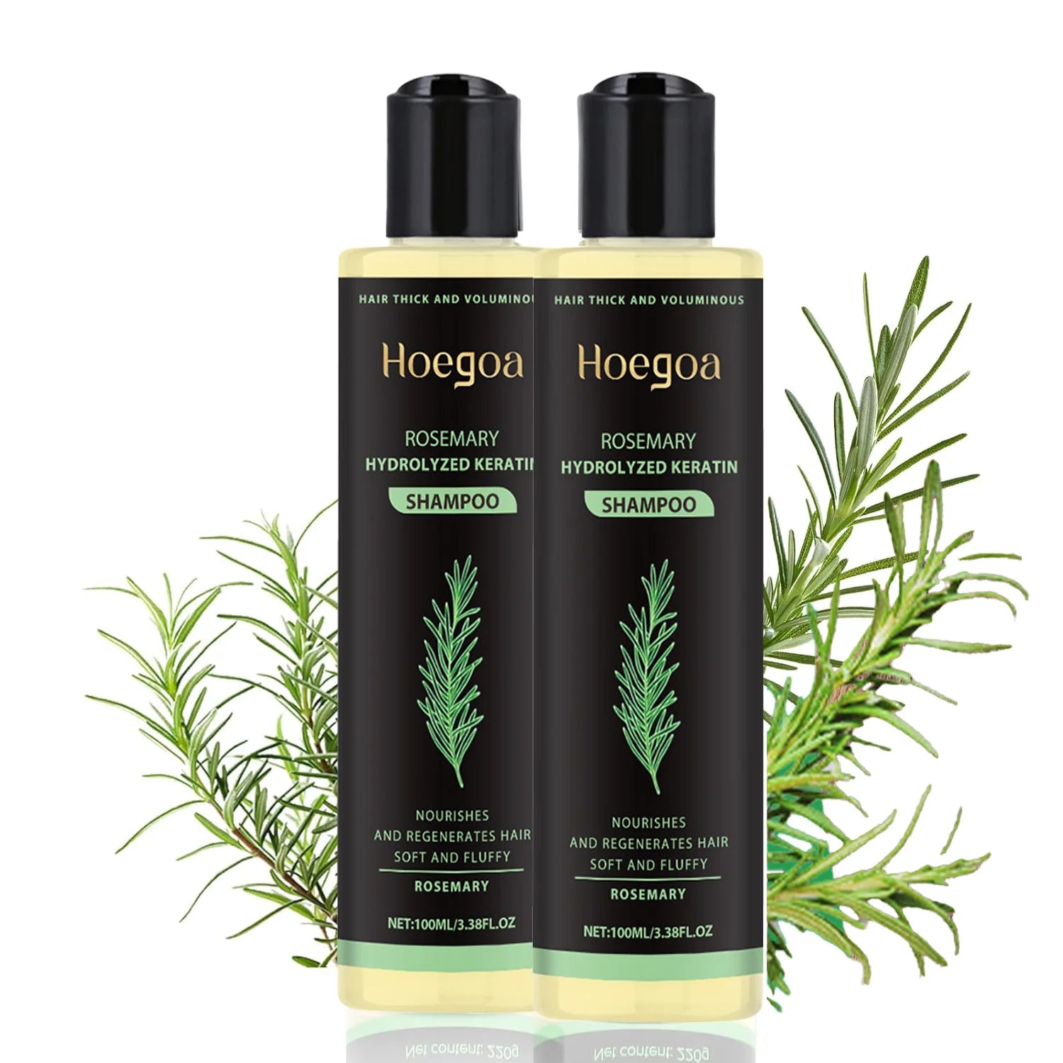 Natural Rosemary Hair Shampoo 100ML Reduce Hair Loss Clean Dandruff Nourish Moisturize Scalp Hair Care Product Peaceful Pleasures Health and Wellness Default Title