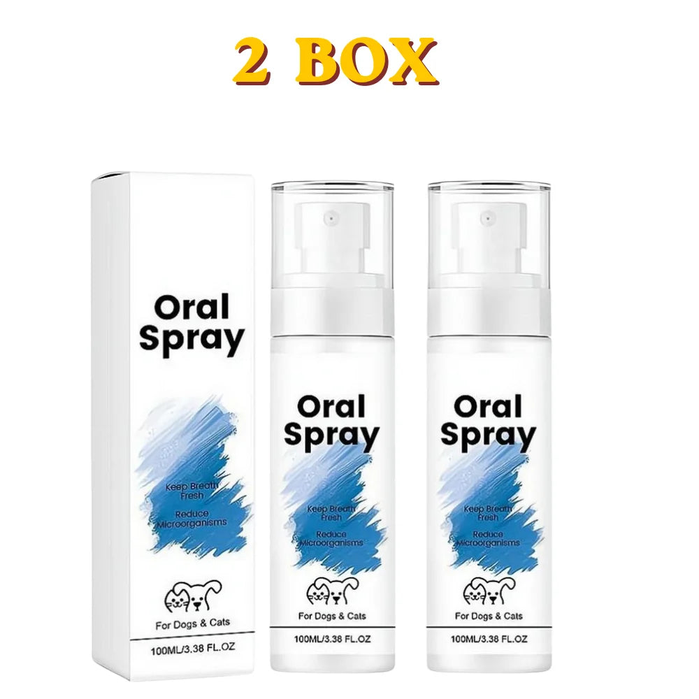 Pet Breath Spray for Dogs & Cats | Fresh Oral Hygiene 100ml
