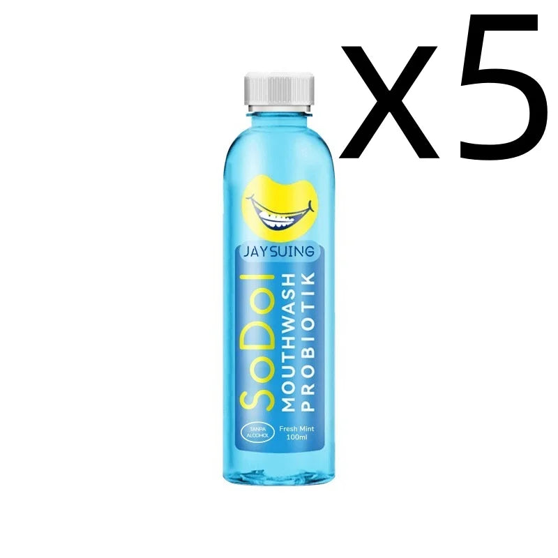 Mint Mouthwash Instant Fresh Breath Deep Cleaning Reduce Bad Breath Prevent Gum Health Improving Dry Mouth Oral Care Mouthwash Peaceful Pleasures Health and Wellness 100ml X 5PCS One Unit adults