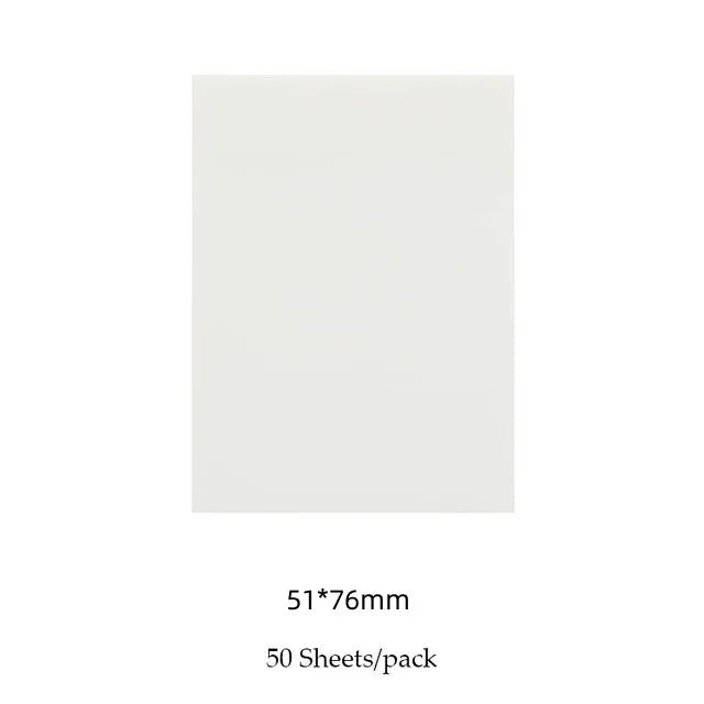 50 Sheets Pad Transparent Sticky Notes Waterproof Self-adhesive Clear