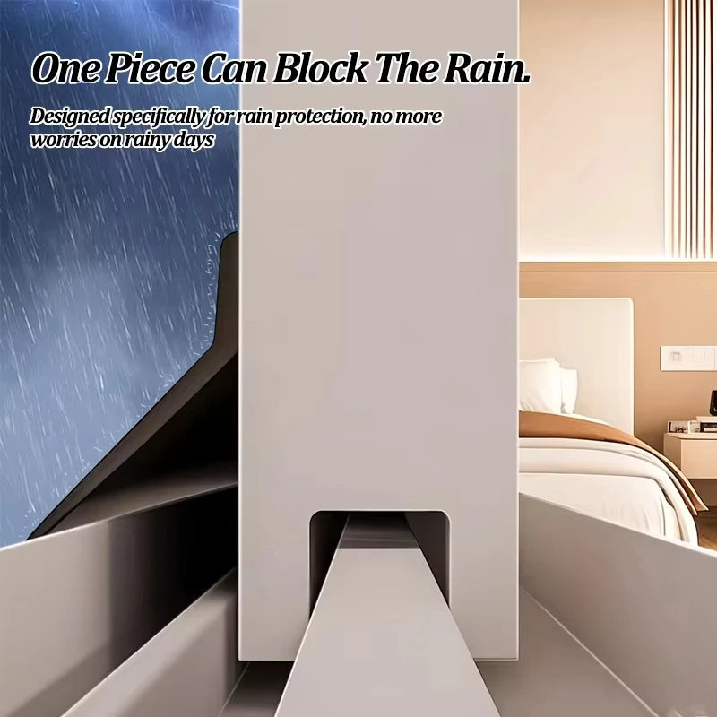 100cm Rubber Window Rain Guard Sealing Weatherstrip