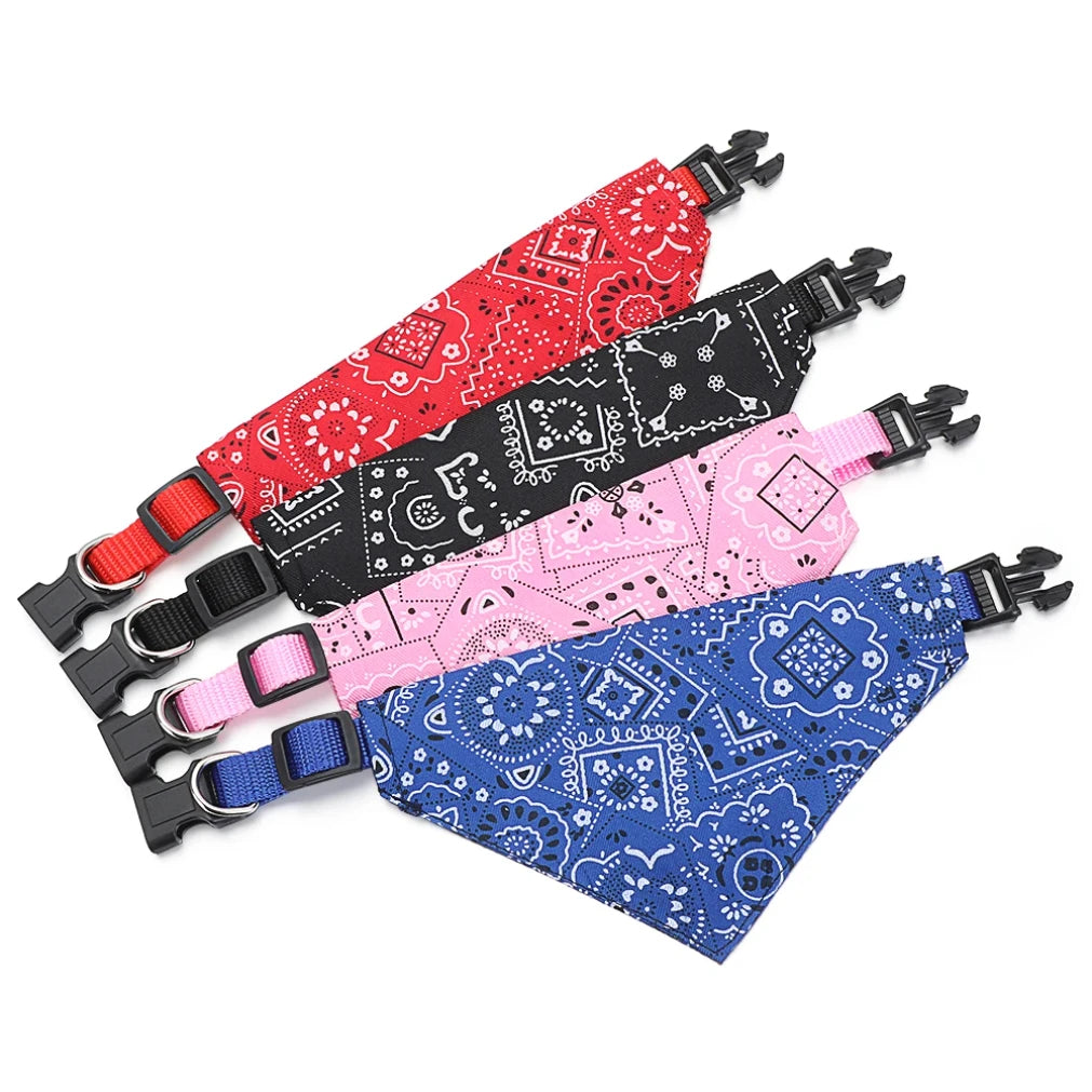 Adjustable Pet Bandana Scarf Collar for Dogs & Cats | S/M/L