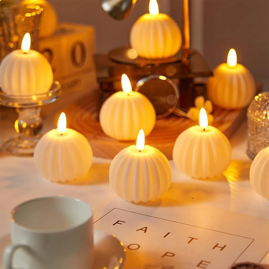 Pumpkin Battery Operated Candle Festival Decorative Props Night Lantern Led Lights for Bedroom Living Room Peaceful Pleasures Health and Wellness