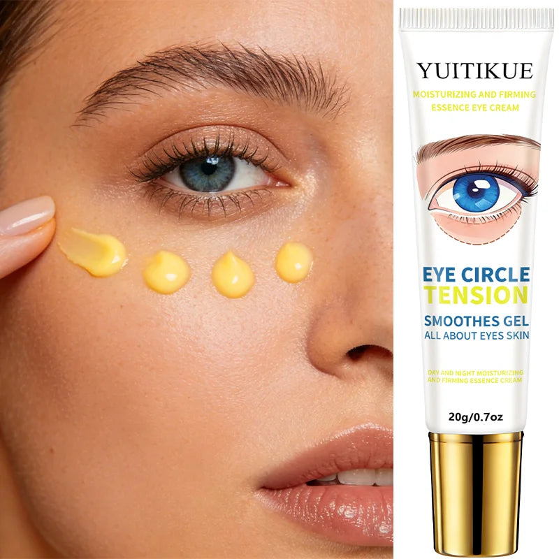 YUITIKUE Eye Circle Tension Smoothing Gel | Moisturizing & Firming Essence Eye Cream For All Eye Skin Types 20g Peaceful Pleasures Health and Wellness