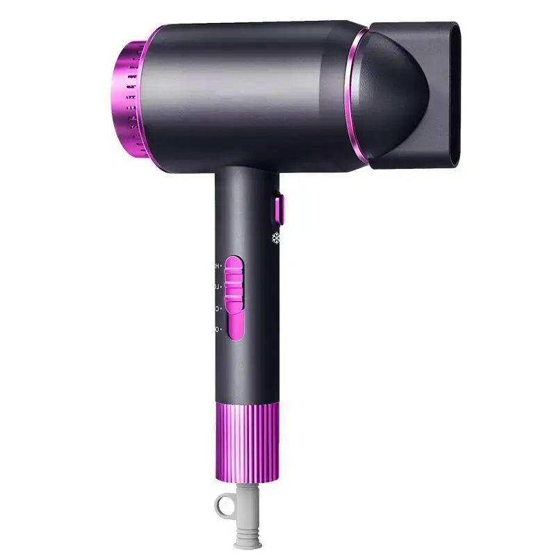 2300W Hair Salon Hair Dryer High Power Strong Wind Speed Dry Blue Light Ion Silent Home Hairdresser Special New Product Peaceful Pleasures Health and Wellness Purple-220V US