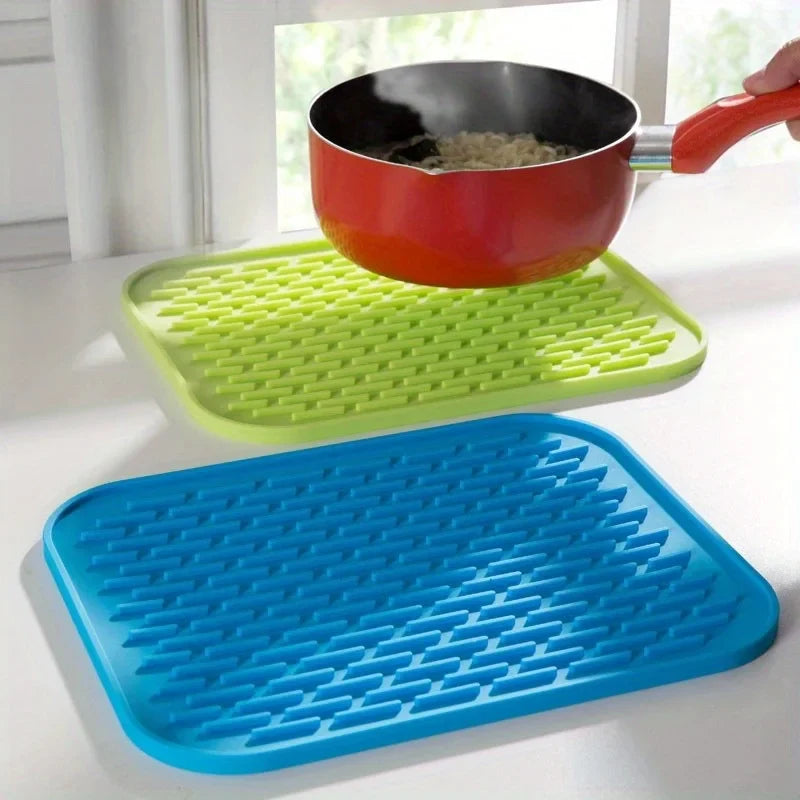 Silicone Heat Resistant Kitchen Mat – Flexible Hot Pad Trivet